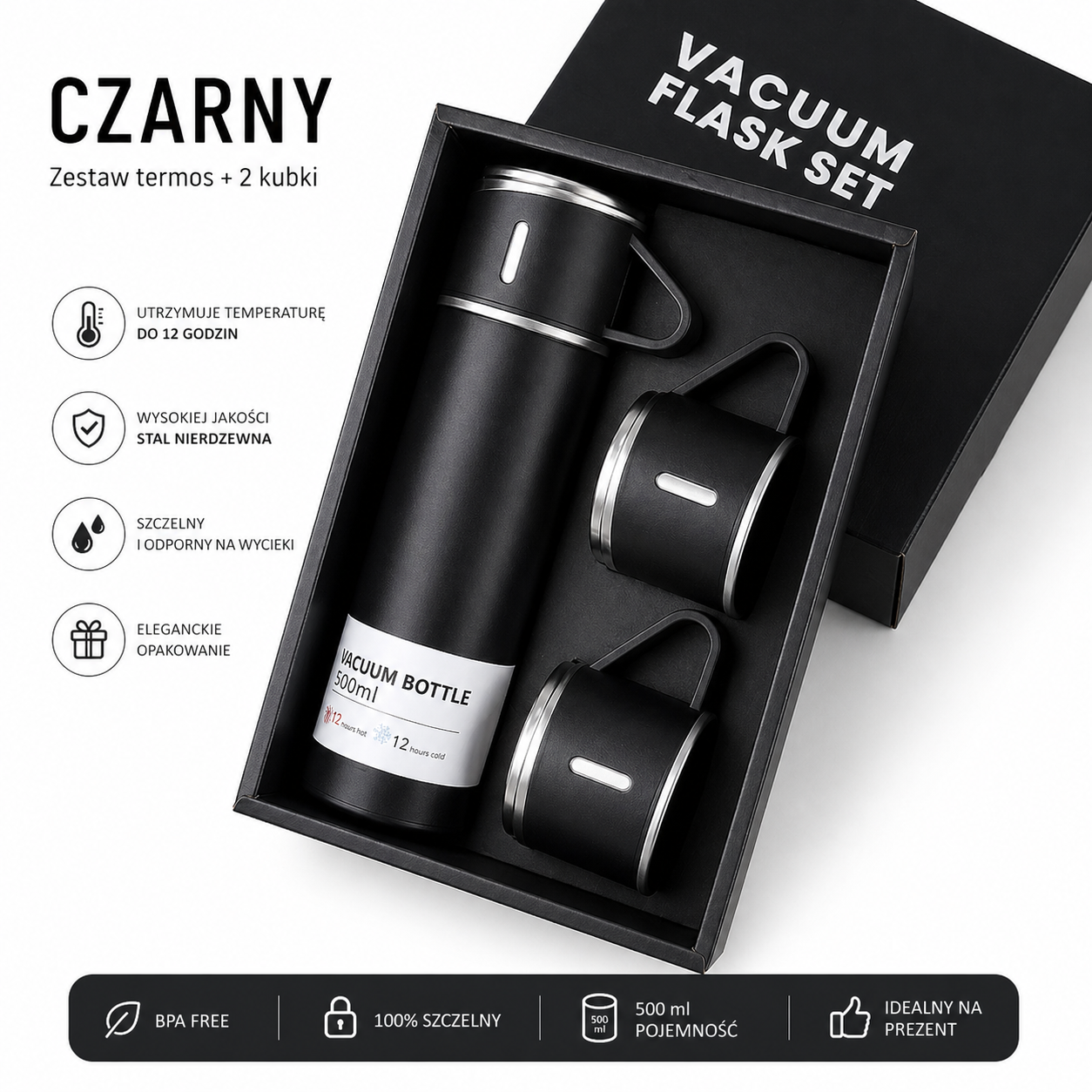 TERMICZNY KUBEK PODRÓŻNY ZE STALI NIERDZEWNEJ Ma boutique